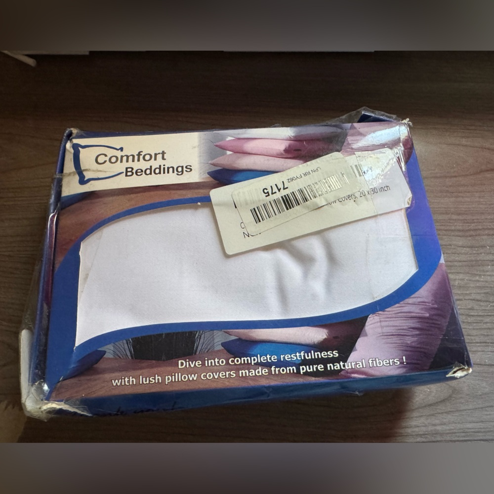 Comfort beddings organic cotton pillow cases
